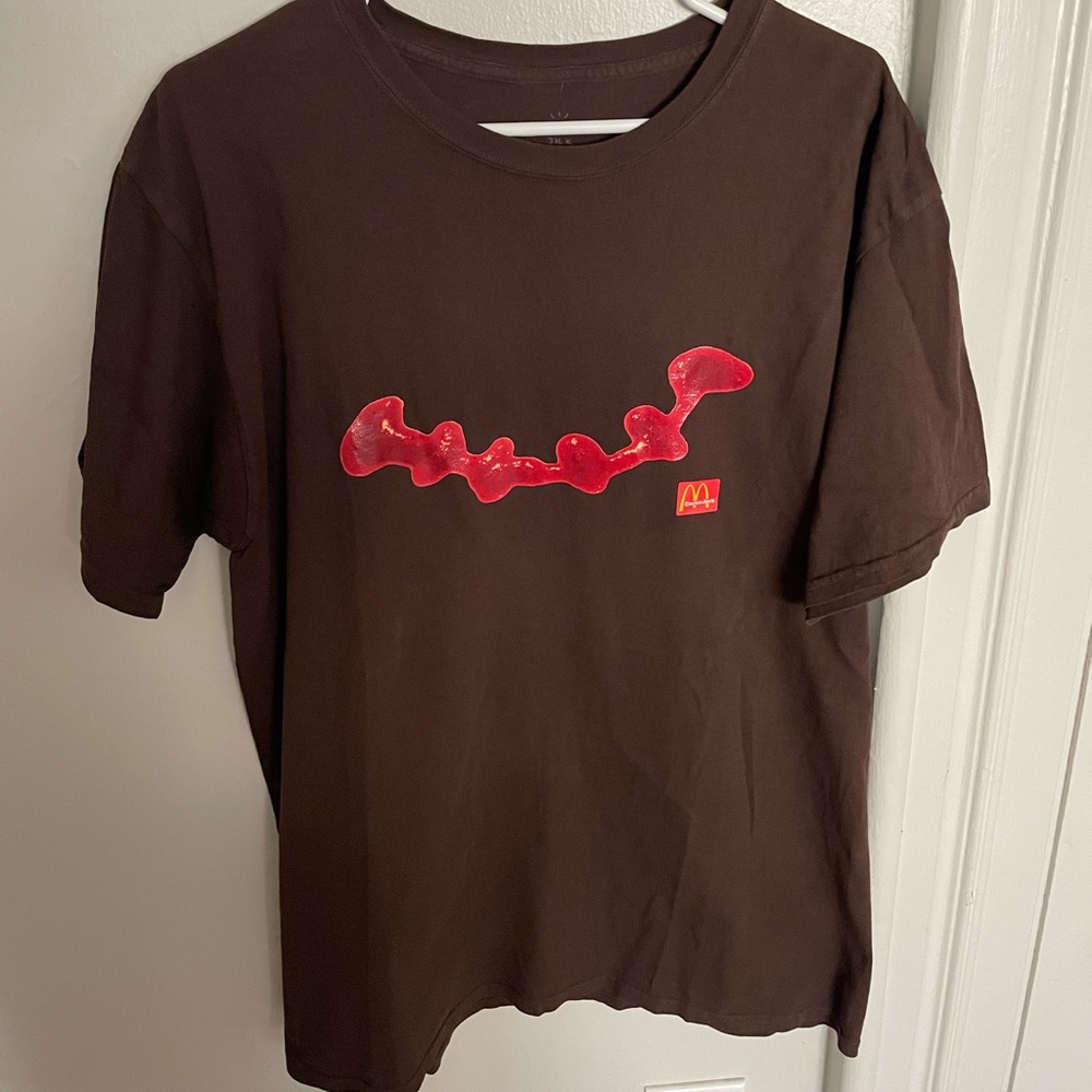 Large Cactus Jack x McDonalds “Ketchup Smile” Tee